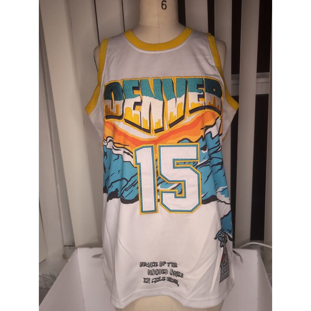 Brand X Denver Nuggets Carmelo Anthony #15 Graphic Basketball Jersey XS
